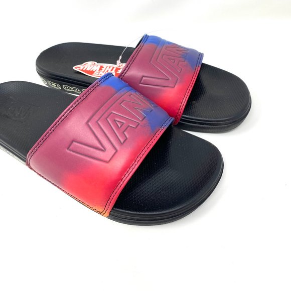 🔥HOT SALE🔥VANS Women's Size VN0A5HF59CD La Costa Sliders Black Blue Red Sandal - Picture 5 of 12